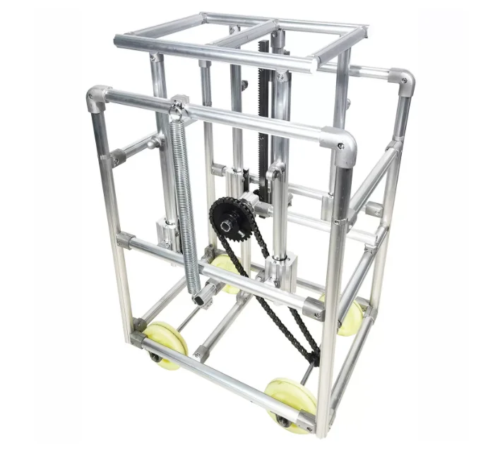 Low-Cost Automation Unpowered Gravity Shuttle Cart, Automatic Feeding Trolley for Assembly & Production Lines