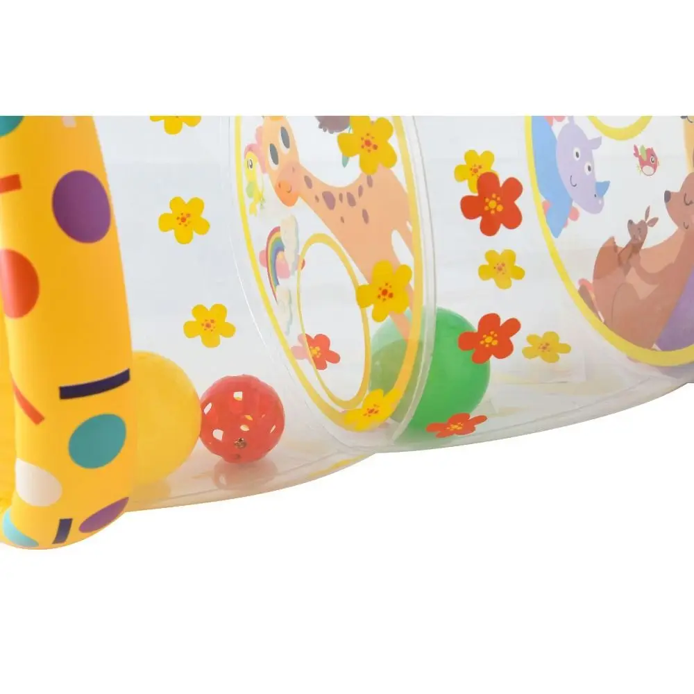 PVC Material Baby Crawling Roller Toy Built-in Rattle With Ball Early Development Toys Inflatable Design Fitness Support