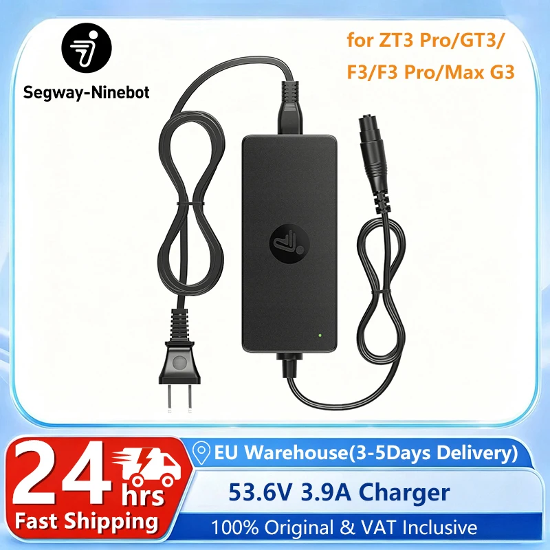 Image of EU-Lager Original 53,6V 3,9A Ladegerät für Ninebot By Segway ZT3 Pro / GT3 / F3 / F3 Pro / Max G3 Elektroroller Schnellladegerät
