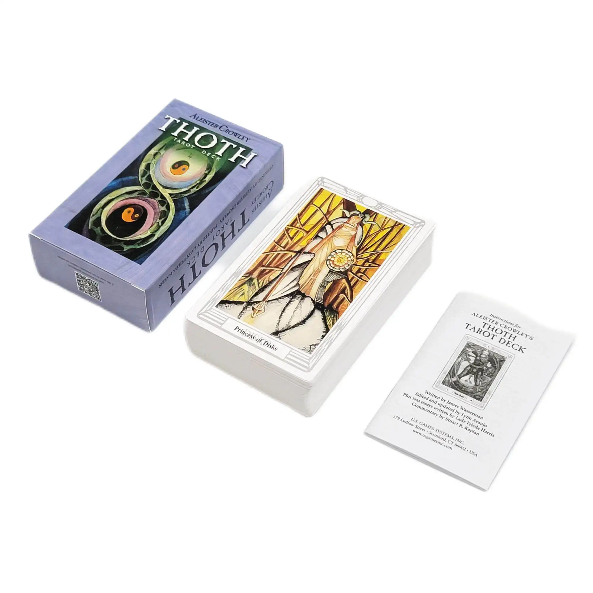 12 X7cm Standard Size Thoth Tarot With Guidebook Tarot Desk Casual Friend Party Entertainment Table Board Game