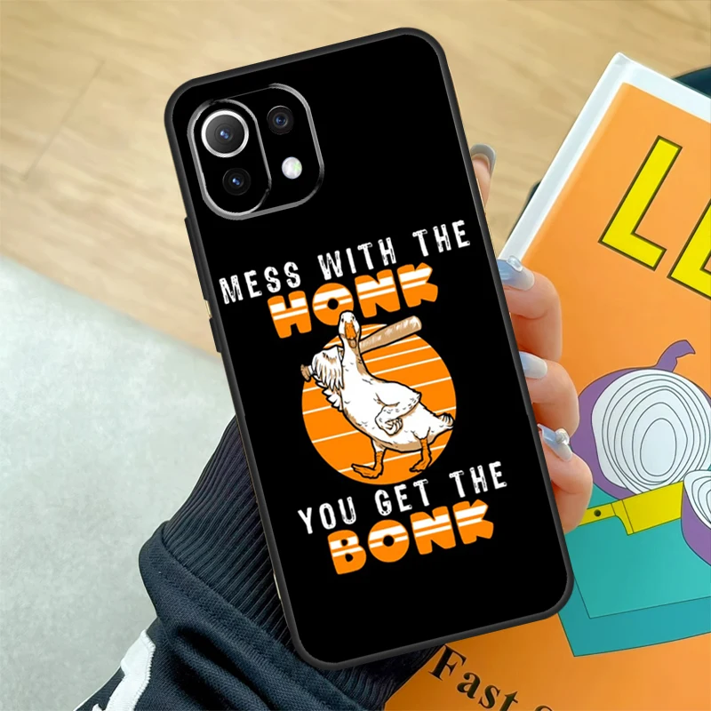 Duck Goose Honk Bonk Funny Meme Case For POCO F5 X5 X3 Pro M5 C40 F4 X4 GT F3 Xiaomi 13 Ultra 12 Lite 11T 12T Pro 12X Cover