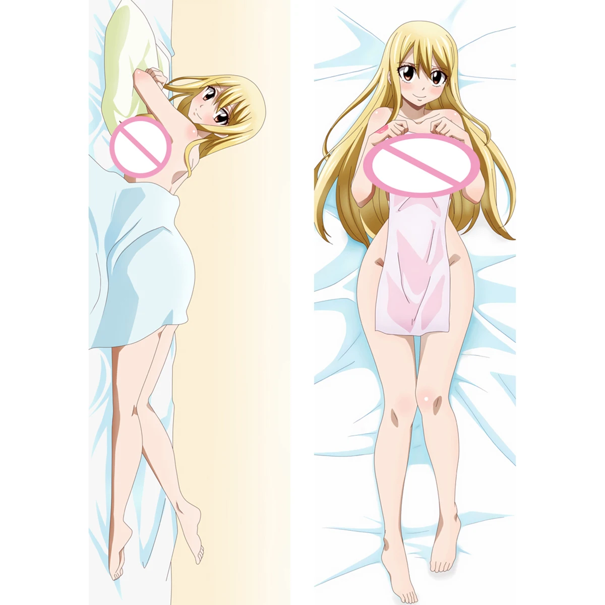 Lucy Heartfilia  Dakimakura 2WAY Hugging Body Pillow Case Gift Anime Sexy Pillow Case Otaku Cushion Cover