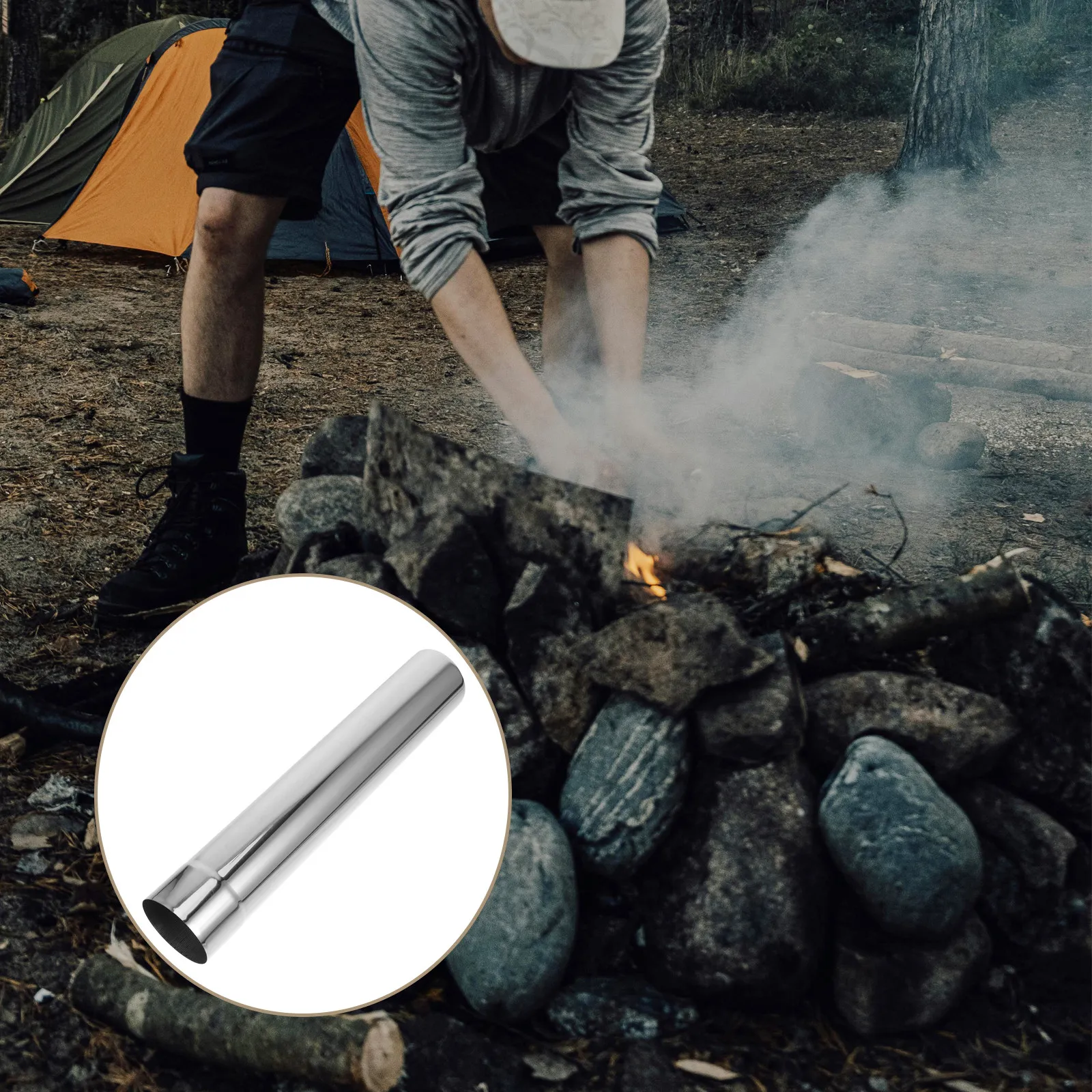 

Высококачественная труба из нержавеющей стали для дымохода палаточной печи, вентиляционный канал для уличной печи, выхлопной воздуховод