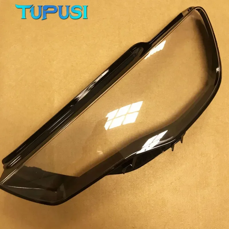 لأودي A3 S3 8 فولت 2013-2016 سيارة عدسة المصباح الأمامي عاكس الضوء شفافة العلوي عاكس الضوء غطاء حماية الضوء #6