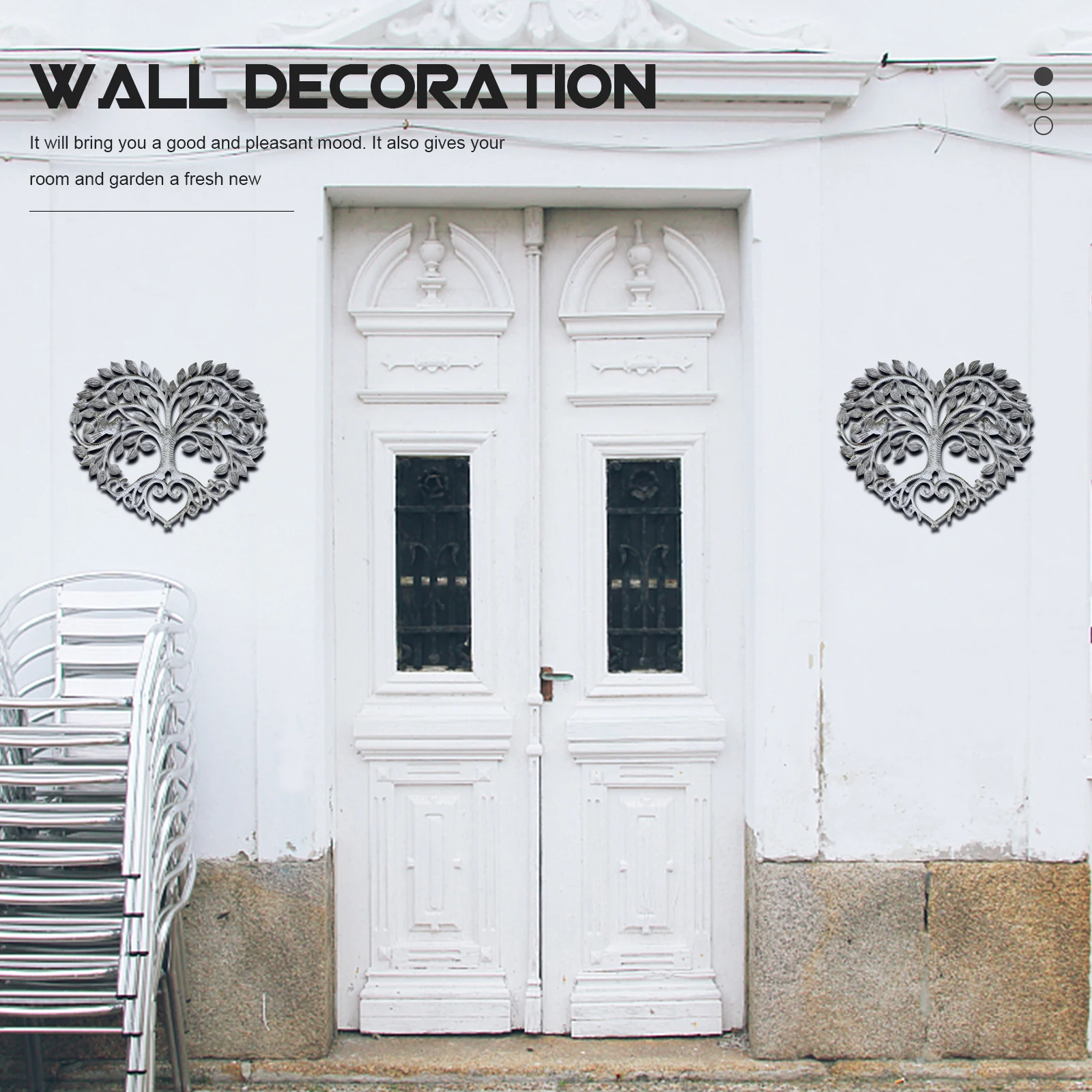 

Metal Tree Iron Craft Wall Decor Hanging Wall Decoration Yard Decor Decoration Yard Sculpture