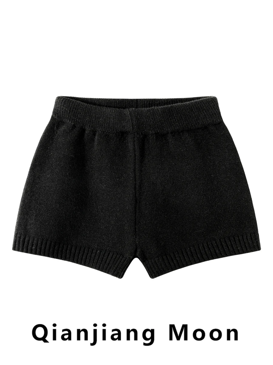 Retro gebreide wijde pijpen wikkel rond broek dames vroege herfst 2025, nieuwe kleine maat afslankende losse veelzijdige ort broek