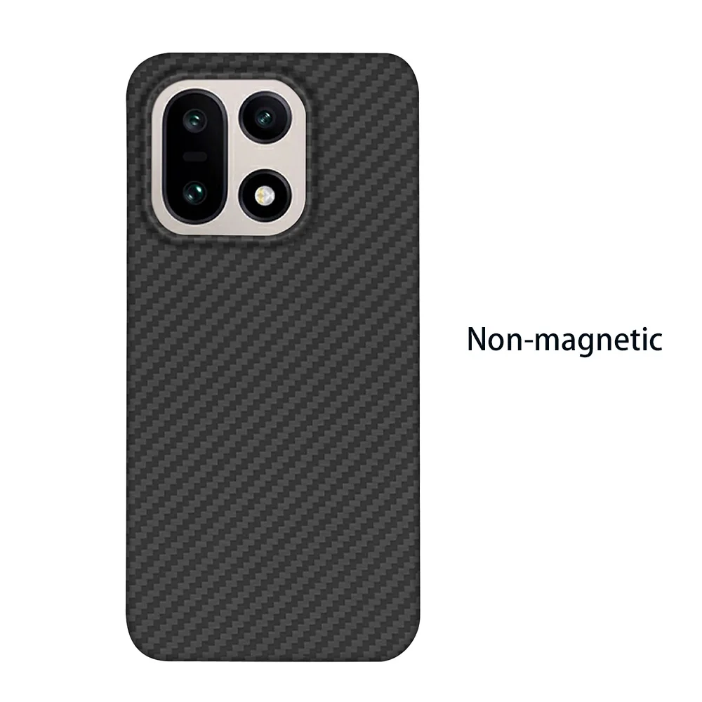 Voor OnePlus 15-telefoonhoesje Kevlar aramidevezel harde schaal koolstofvezel ultradunne lichtgewicht magnetische zakelijke beschermhoes