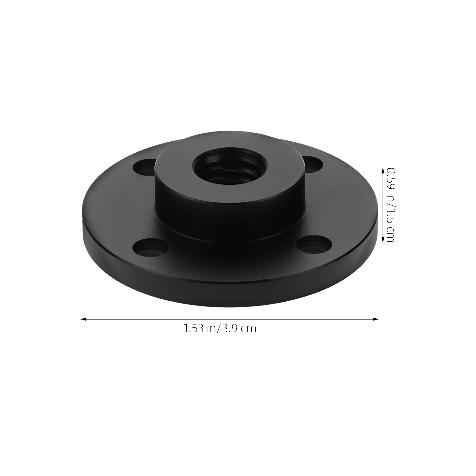

Microphone Stand Desk Fixing Bracket The Circle Desktop Metal Flange Mount Black Holder