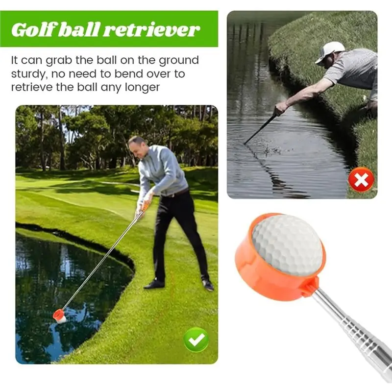 Superior-Golf Ball Retrievers- Telescopic 9Ft Stainless Steel Professional Grade Design For Efficient For-For Water Recovery
