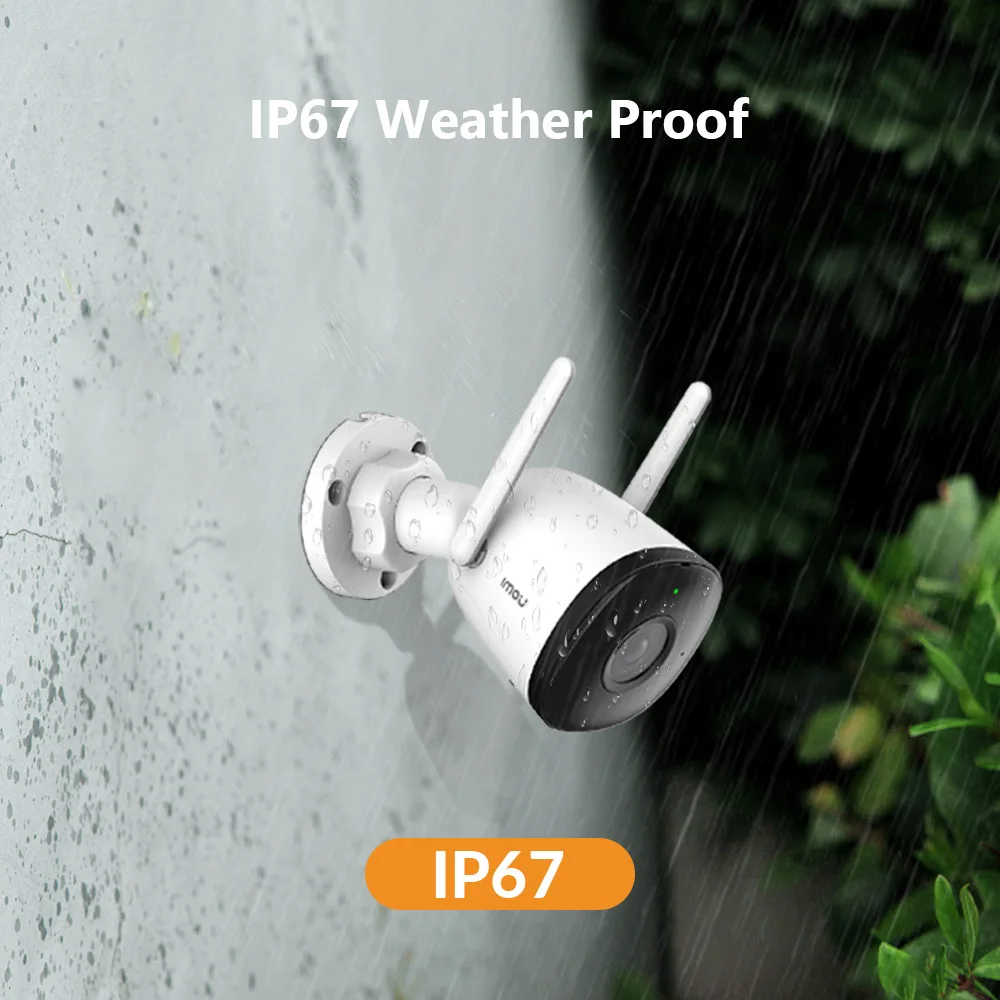 3Pcs Imou 4MP QHD Wifi IP Camera Outdoor Support Soft AP IP67 Built-in Mic Human Detection 30M Night Vision surveillance camera