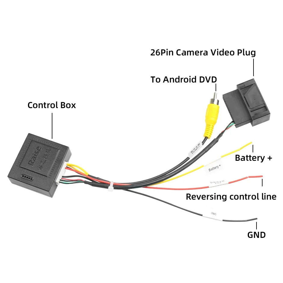 26 PIN RGB to CVBS (RCA) AV Signal Converter Adapter For VW Original Rearview Backup Camera For VW passat CC Tiguan Android DVD