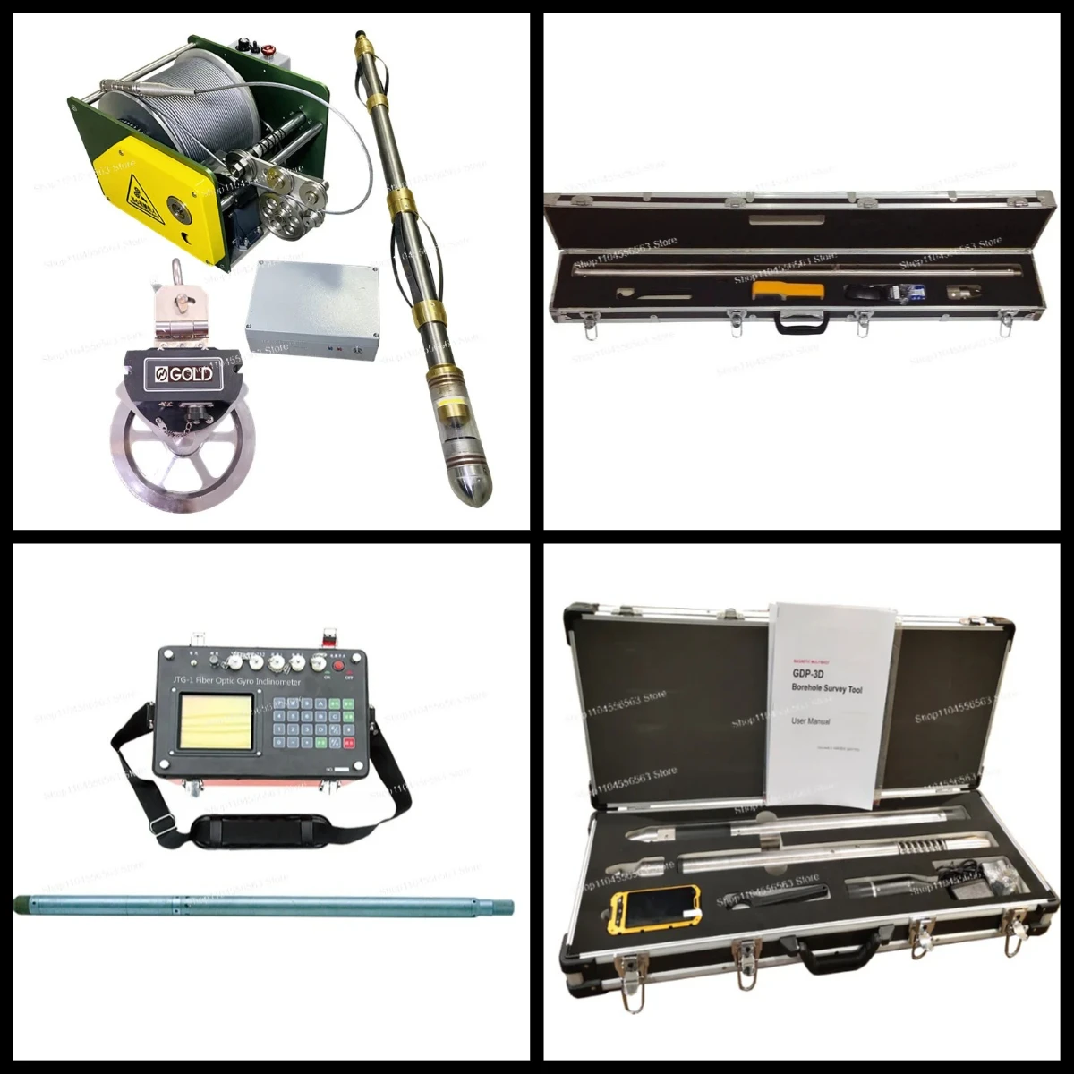 JTG1 Fiber Optic Gyroscope Inclinometer, Geological Drilling Wireless Digital Inclinometer, Geotechnical North Finding Gyroscope