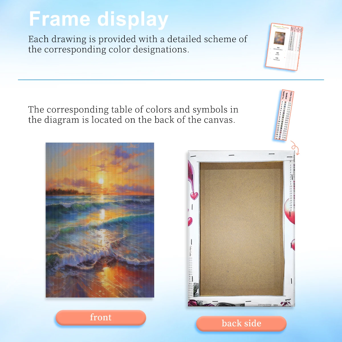 RUOPOTY Waves Diamond Painting Kits Handmade Diy Idea Landscape Full Round Classic Home Wall Art Decor Diy Crafts
