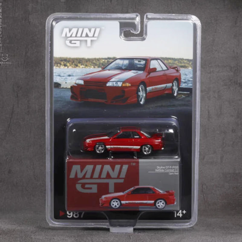 

MINIGT 1:64 Skyline GTR R32 VeilSide модель автомобиля из сплава, статическая коллекция, украшенные праздничные подарки, игрушки