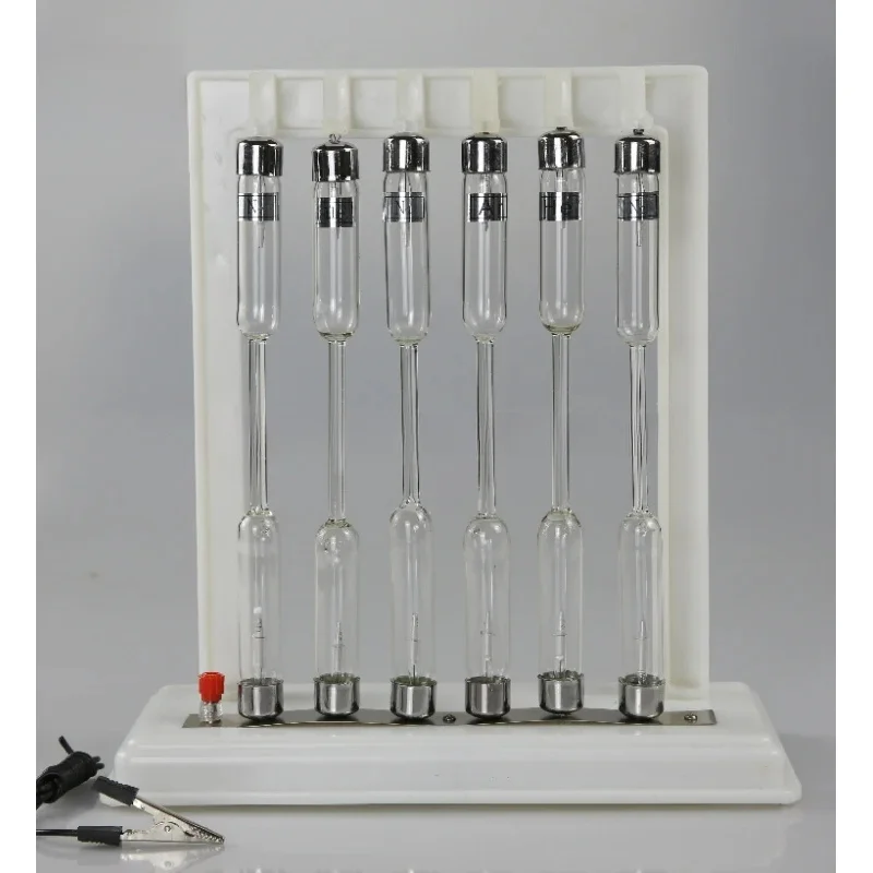 Tube Group 25107 Six Pcs Spectral Tubes Hydrogen Helium EmissionAtomic Physics Teaching Instruments