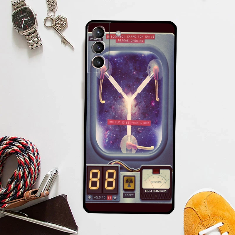 Back to the Future Flux Capacitor Cover For Samsung Galaxy S23 Ultra S8 S9 S10 S22 Plus S20 S21 FE Note 10 20 S24 Ultra Case