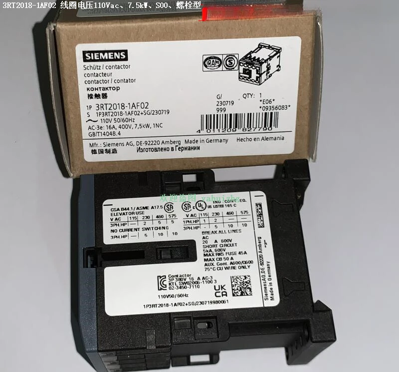 3RT2018-1AF01/1AF02 3RT2018-2AF01/2AF02 Schütz