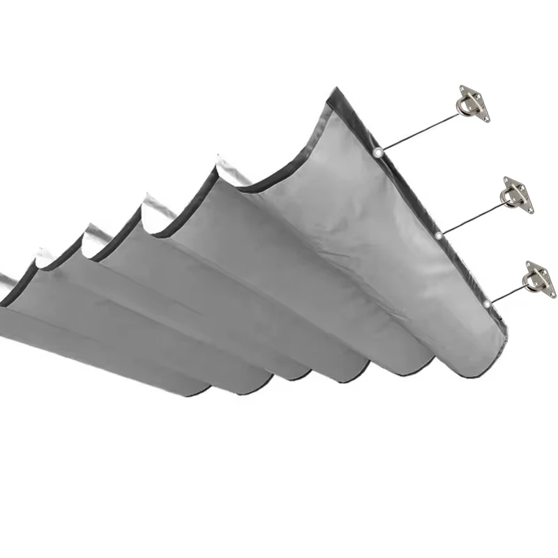New type telescopic waterproof sunshade sail garden gazebo telescopic sunshade sail swimming pool canopy outdoor pergola awning