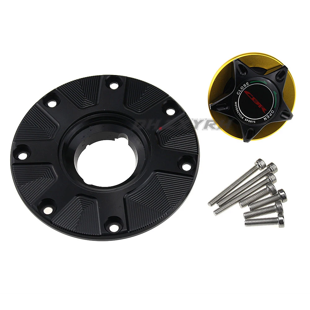 For HONDA CBR600RR F5 CB400 CBR600 CBR1000RR CBR250RR Keyless Motorcycle Fuel Gas Tank cap Cover