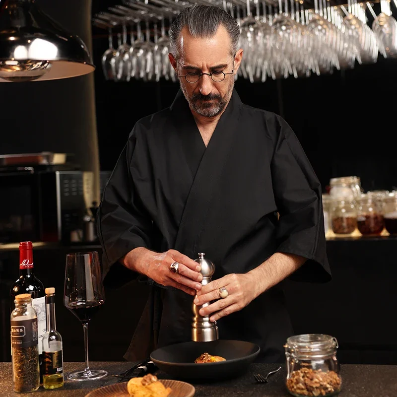 النمط الياباني الشيف المطبخ موحدة السوشي مطعم الشيف سترة كيمونو الكورية اليابانية المطبخ ملابس العمل النادل الطبخ القمم