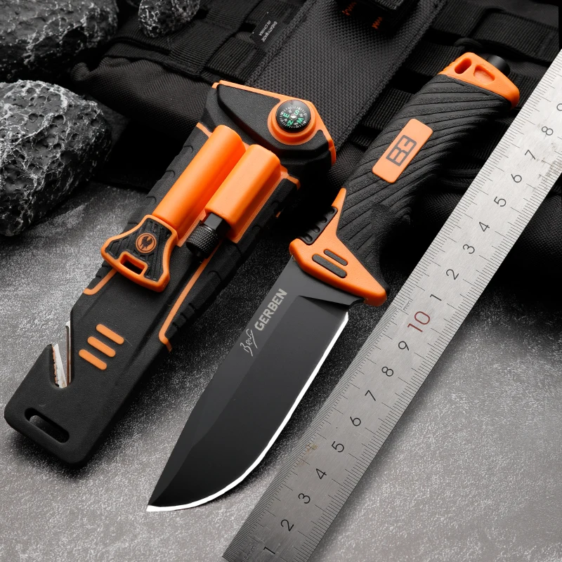 Gb 1500 Fixed Blade Knife Military Training High Quality Outdoor Camping Hunting Survival Tactical Pocket EDC Tool Knives