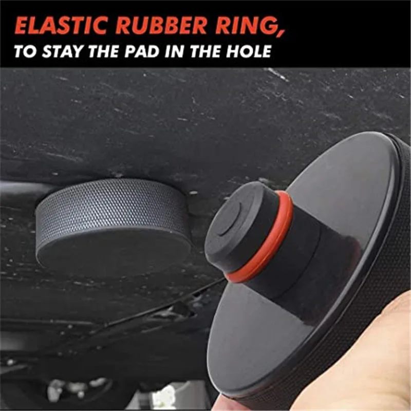 Car Jack Rubber Pad Adapter Tool Chassis W/ Storage Case Suitable Lifting Safe Raise Heavy Duty For Tesla Model 3 Model S X Y