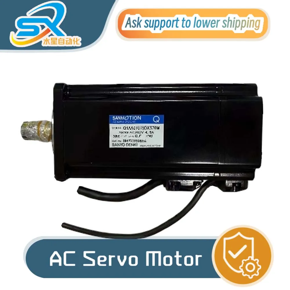 มอเตอร์เครื่องซันโย Q1AA07075DXS70M 750w สำหรับหุ่นยนต์ ให้ภาพถ่ายและวิดีโอ ภาพถ่าย การจัดส่ง การขายที่ตกลงกัน