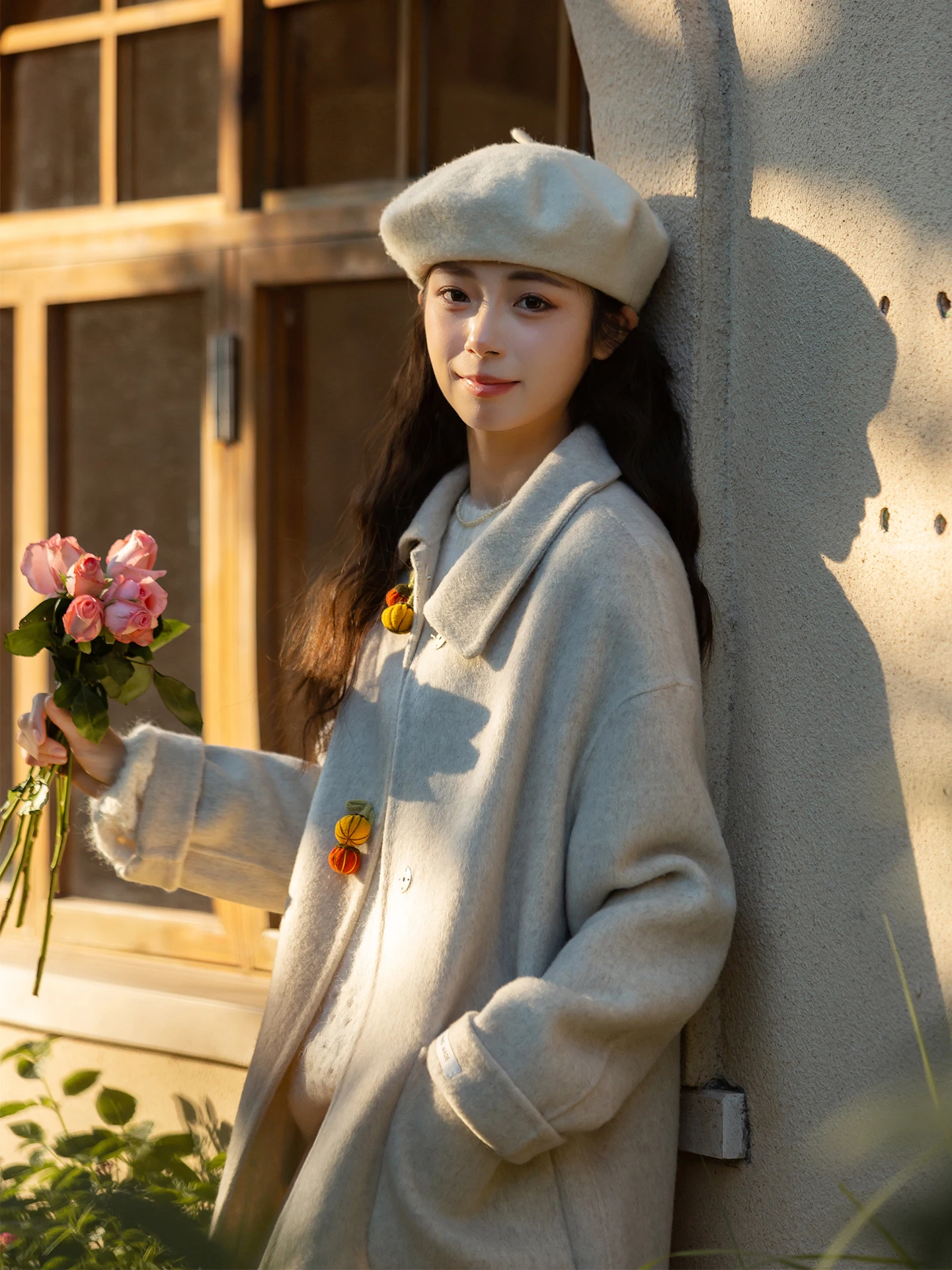 

Двустороннее шерстяное пальто Olive Een, женское, средней длины, из двустороннего вельвета, в корейском стиле, для повседневной носки