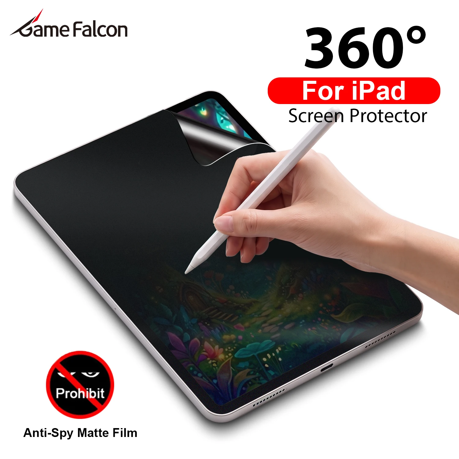 360° Privacy Like Paper Film For iPad 11th A16 Air 11 M4 M3 M2 5 4 10 9 10th Generation Pro 13 M5 12.9 Mini 7 6 Screen Protector