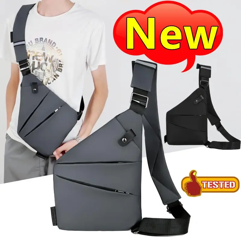 

New Multifunction Chest Bags Anti Theft Single Crossobdy Bags for Men Waterproof Male Cross Body Messenger Bag Fanny Pack Sac