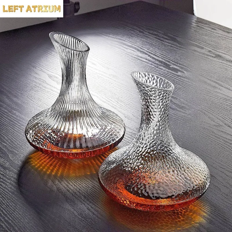 Transparent Glass Decanter Bar Tools Wine Dispenser Wine Separator Thick Glass Pot Wines Bottle Quick Sobering Container