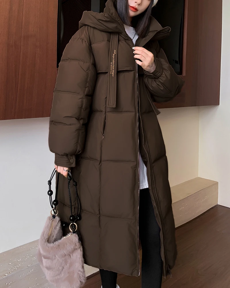 

Female Coat Cotton Padded Parka Jacket Hooded Outwear Women Clothing New Causal Fashion Women Winter Jacket Warm Parkas