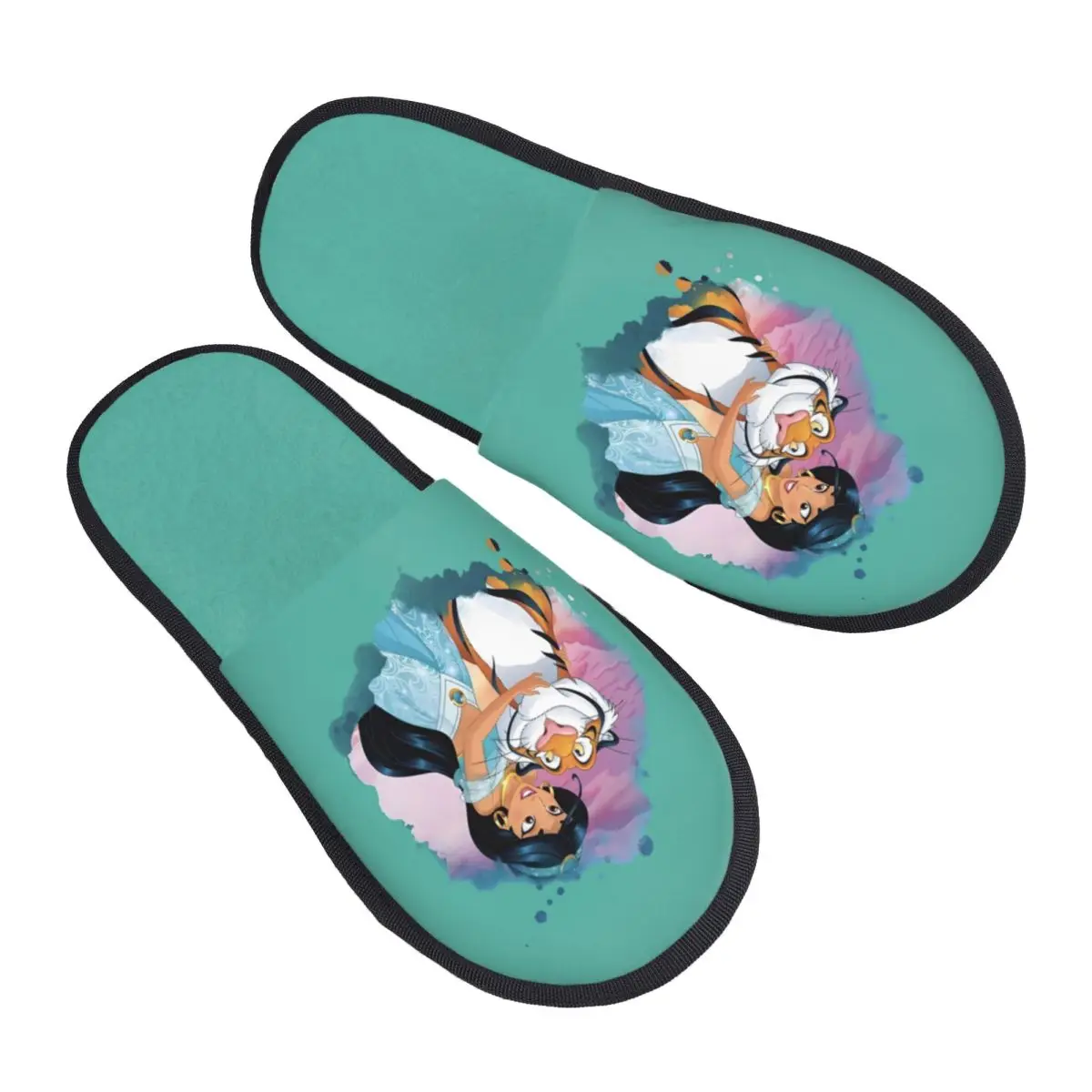 

Домашние тапочки Aladdin на заказ, женские мягкие тапочки из пены с эффектом памяти, музыкальный фэнтезийный фильм, без шнуровки, спа-тапочки