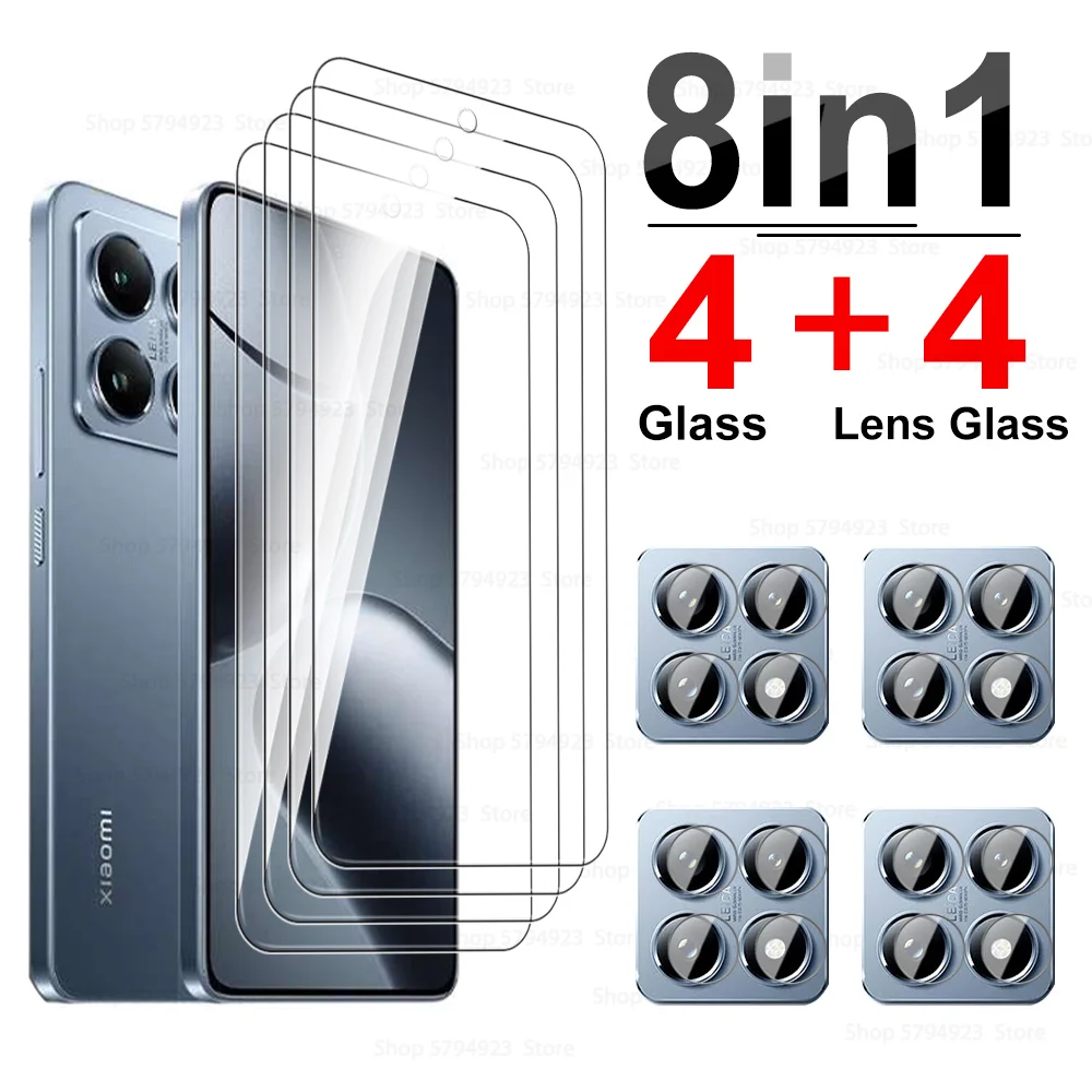 8to1 Screen Glass For Xiaomi 14T Pro Mi14TPro 5G Camera Glass Tempered Film Xiaomy14TPro Xiomi 14 T Pro Xiaomi14T Lens Protector