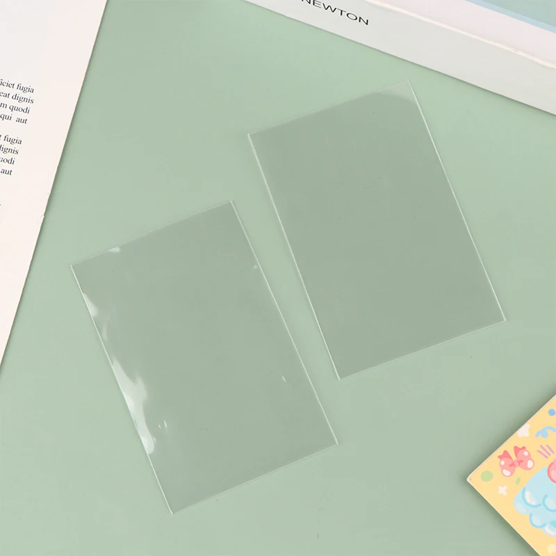 K-pop Transparente Photocard Protetor Manga, Cartão de Mangas Duro, Toploader Foto Protetor, 50 PCs, M, M