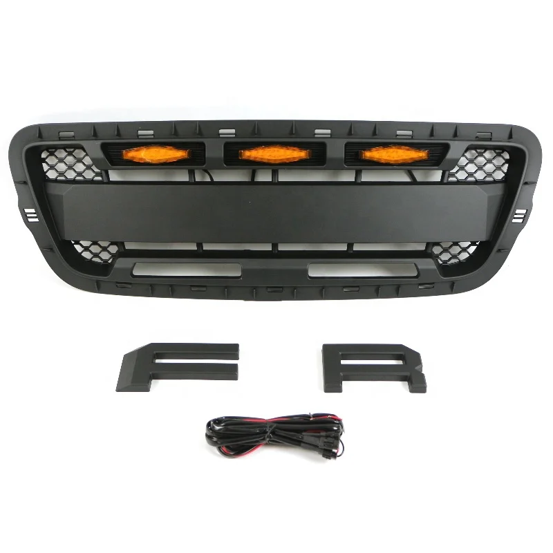 Auto Parts Other Exterior Accessories Front Bumper Grill Car Front Grille With Lights Fit For 2001-2003 Ranger