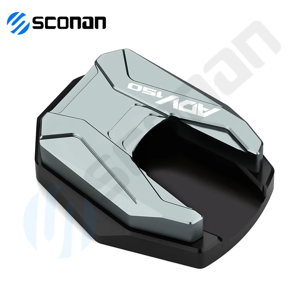 ملحقات الدراجة النارية هوندا ADV 150 ADV150 ADV 350 ADV350 2021 2022 2023 مسنده حامل جانبي أكبر لوحة ألومنيوم باستخدام الحاسب الآلي #5