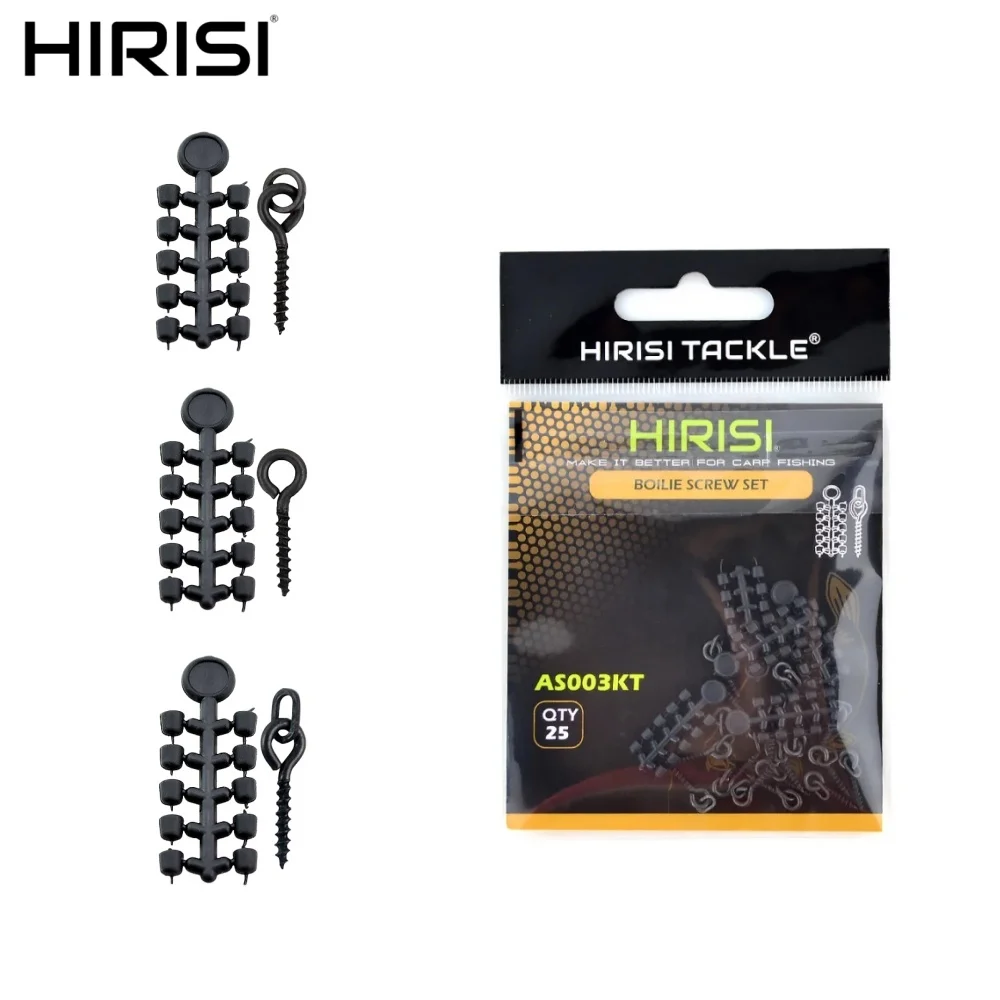 Hirisi 50pcs Rubber Beads for Carp Fish Hook Fishing Accessories Boilie Screw Chod Rigs