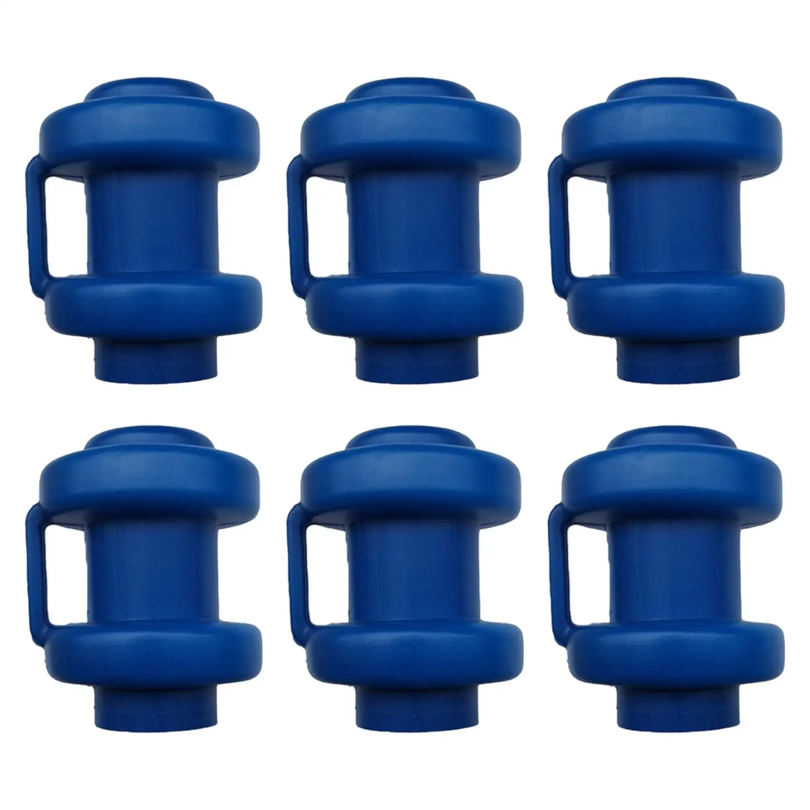 6Pcs Trampoline Protective Cover 0.98inch Long Service Life Replaceable Blue ABS