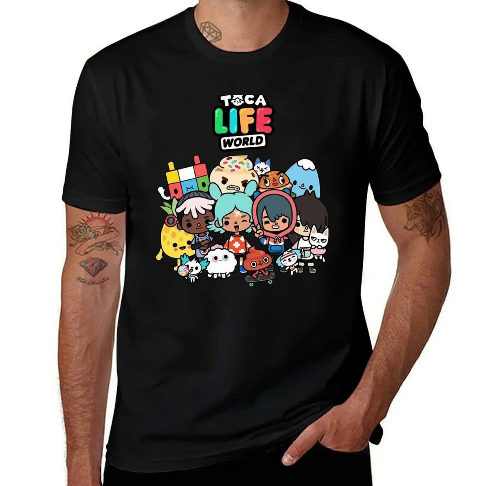 

Toca Boca Characters - tpcaboca fun T-Shirt t shirts for man cotton soft essential t shirt anime t shirts for man T-shirt