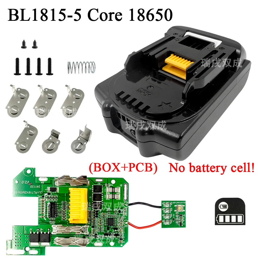 Image of BL1815 Elektrowerkzeug Lithium-Batterie Shell Gehäuse Fall Box PCBA Ladeschutz Platine für Makita 18V Li-Ion Akku