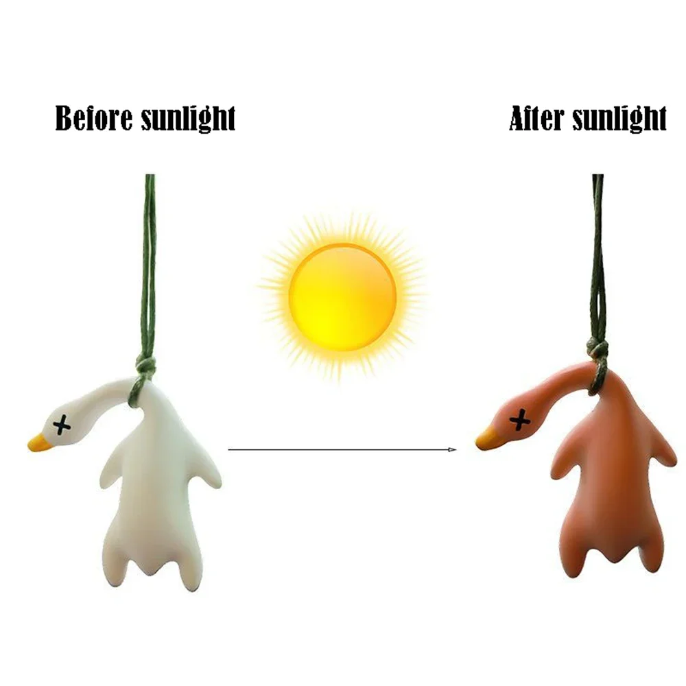 Cute Color-changing Roast Duck Mini School Bag Pendant Car Roast Duck Pendant Creative Cartoon Duck Home Decoration Pendant Gift