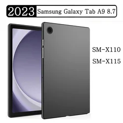 Мягкий силиконовый чехол для Samsung Galaxy Tab A9 8,7 дюйма, 2023 дюйма, SM-X110 X110 X115, гибкий чехол из ТПУ, ударопрочный черный чехол