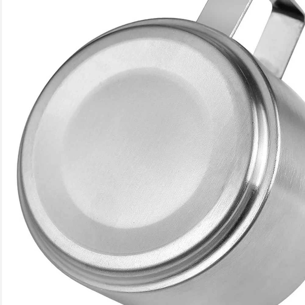 Perfect Shot Espresso Cup Stainless Steel Cup Espresso Shot Cup Stainless Steel Cup Double Layer Construction Comfortable Handle