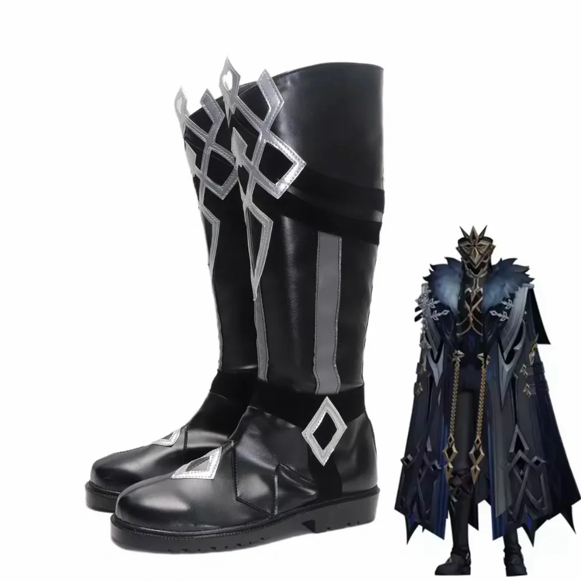 

Genshin Impact Il Capitano The Captain Cosplay Shoes Men Halloween Cosplay Prop Custom Made Boots