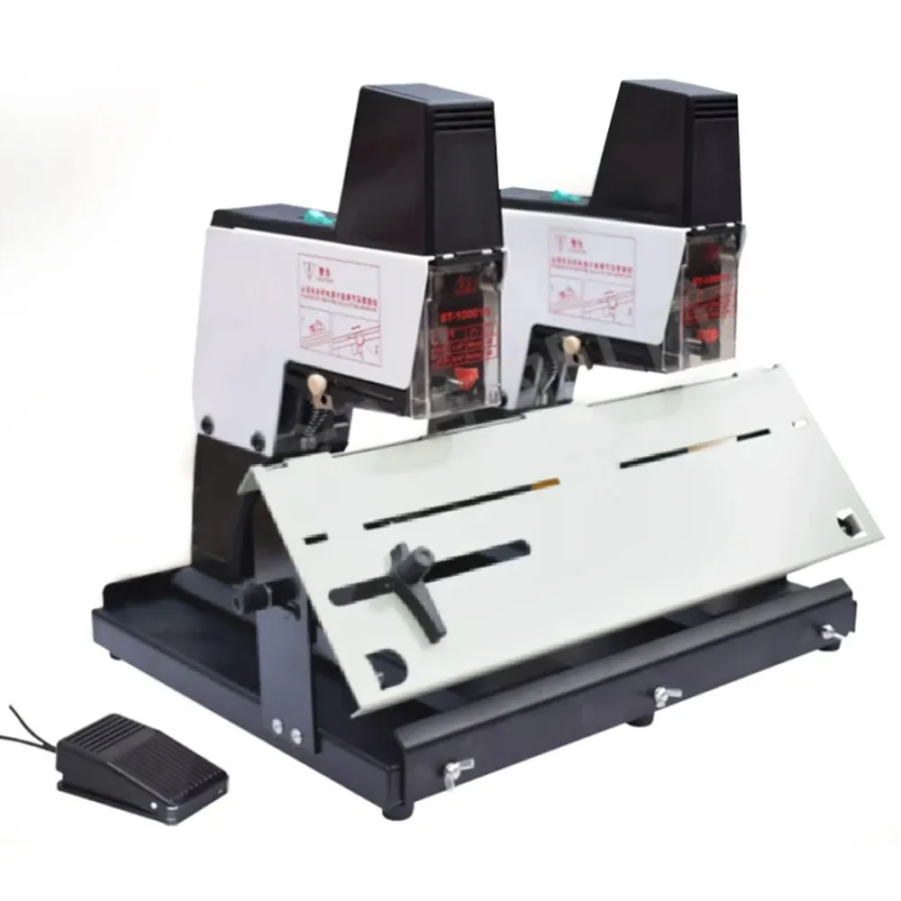 220V Double Head Manual A3 Heavy Duty Stapler Machine  Small  Books Binding Stapler  ST-1000TS Heavy-Duty Electric Stapler