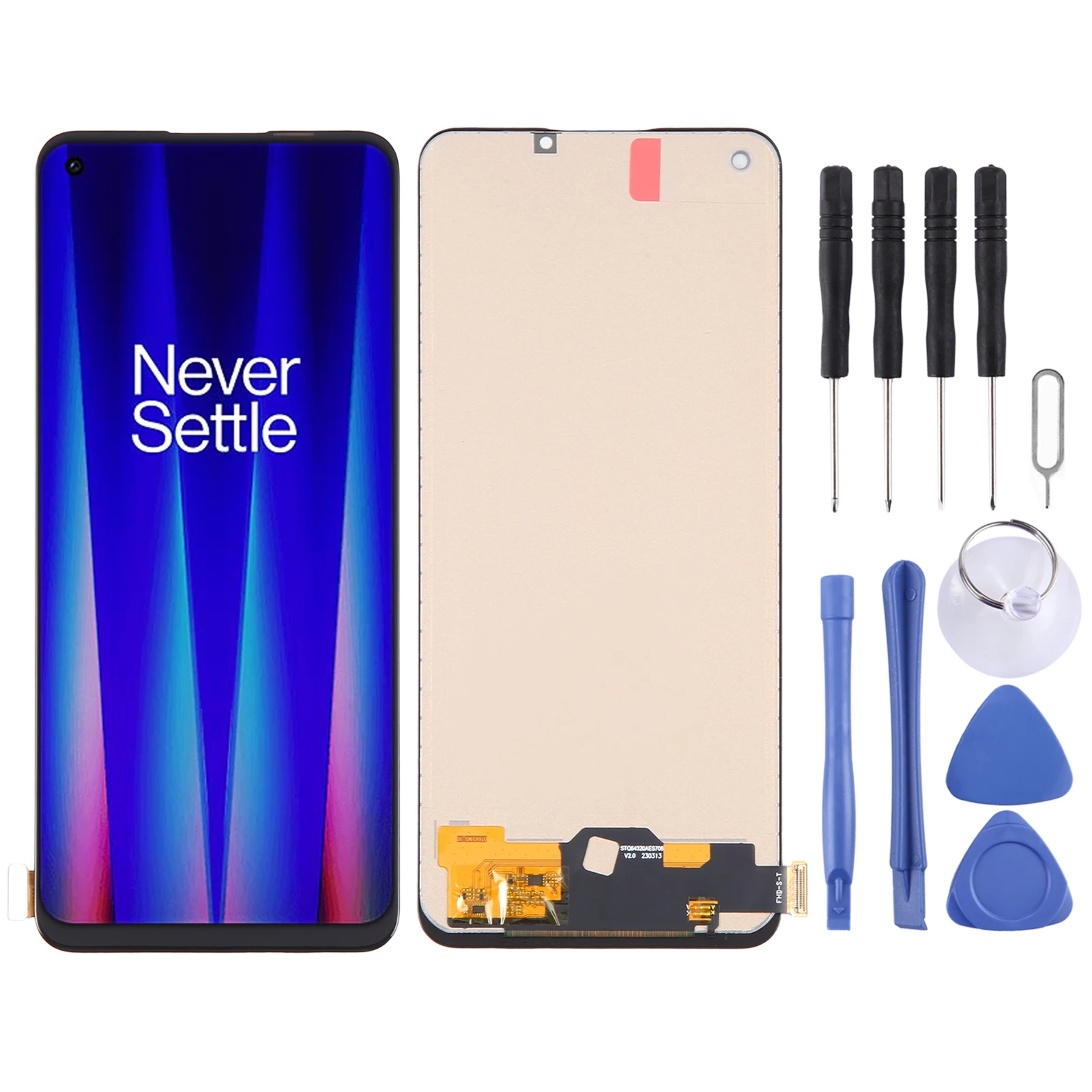 

Для OnePlus Nord CE 2 5G IV2201 TFT ЖК-экран с дигитайзером в полной сборке не поддерживает идентификацию отпечатка пальца