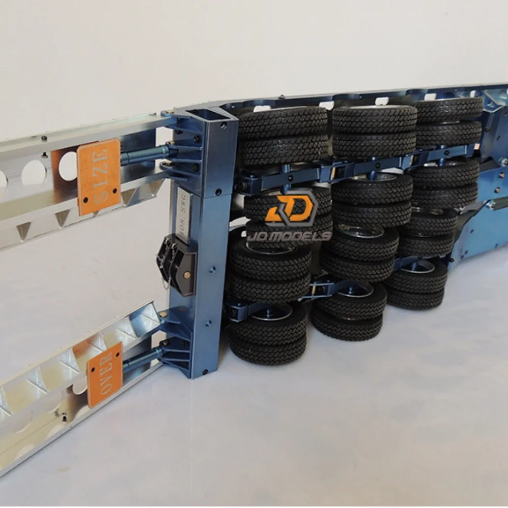 Simulação de pneu estreito de 75mm para 1:14 scania 770s volvo benz man caminhão basculante peças de carro de reboque volquete