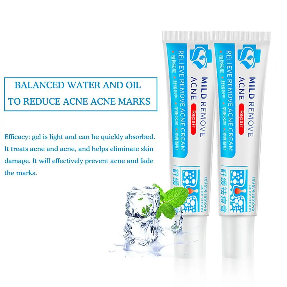 Acido salicilico Trattamento dell'acne Crema Riparazione Macchie di brufoli Poro Anti-acne Olio profondo Restringimento Controllo Idratante Cura della pelle Cle W5X9