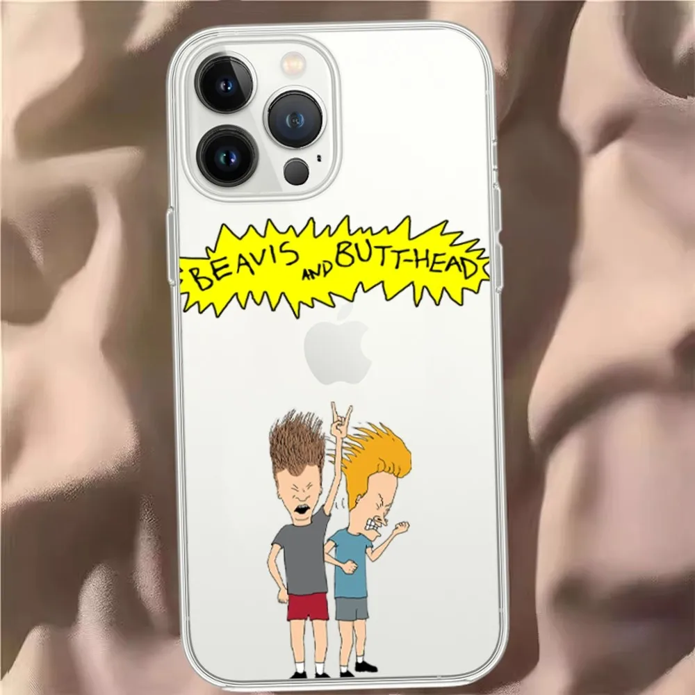 Cartoon Beavis and Butt-head Phone Case For iPhone 15 13 14 12 11 Pro MAX XR X SE XS iPhone13 14 Mini